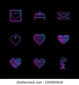 Set of 9 icons, for web, internet, mobile apps, interface design: business, finance, shopping, communication, fitness, computer, media, transportation, travel, easter, christmas, summer, device