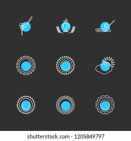 Set of 9 icons, for web, internet, mobile apps, interface design: business, finance, shopping, communication, fitness, computer, media, transportation, travel, easter, christmas, summer, device