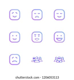 Set of 9 icons, for web, internet, mobile apps, interface design: business, finance, shopping, communication, fitness, computer, media, transportation, travel, easter, christmas, summer, device