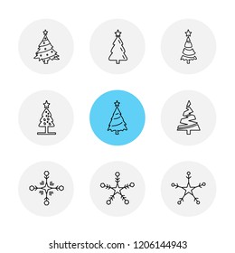 Set of 9 icons, for web, internet, mobile apps, interface design: business, finance, shopping, communication, fitness, computer, media, transportation, travel, easter, christmas, summer, device