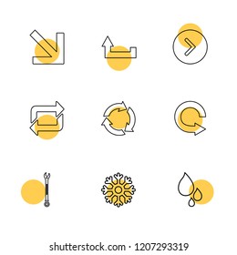 Set of 9 icons, for web, internet, mobile apps, interface design: business, finance, shopping, communication, fitness, computer, media, transportation, travel, easter, christmas, summer, device