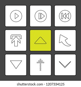 Set of 9 icons, for web, internet, mobile apps, interface design: business, finance, shopping, communication, fitness, computer, media, transportation, travel, easter, christmas, summer, device