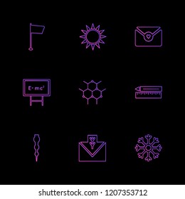 Set of 9 icons, for web, internet, mobile apps, interface design: business, finance, shopping, communication, fitness, computer, media, transportation, travel, easter, christmas, summer, device