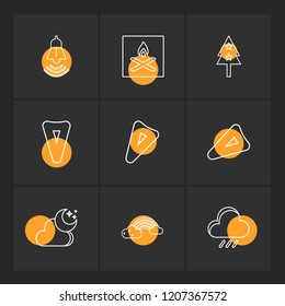 Set of 9 icons, for web, internet, mobile apps, interface design: business, finance, shopping, communication, fitness, computer, media, transportation, travel, easter, christmas, summer, device