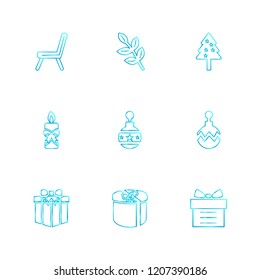 Set of 9 icons, for web, internet, mobile apps, interface design: business, finance, shopping, communication, fitness, computer, media, transportation, travel, easter, christmas, summer, device