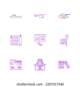 Set of 9 icons, for web, internet, mobile apps, interface design: business, finance, shopping, communication, fitness, computer, media, transportation, travel, easter, christmas, summer, device