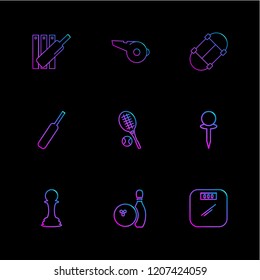 Set of 9 icons, for web, internet, mobile apps, interface design: business, finance, shopping, communication, fitness, computer, media, transportation, travel, easter, christmas, summer, device
