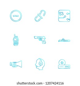 Set of 9 icons, for web, internet, mobile apps, interface design: business, finance, shopping, communication, fitness, computer, media, transportation, travel, easter, christmas, summer, device