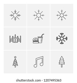 Set of 9 icons, for web, internet, mobile apps, interface design: business, finance, shopping, communication, fitness, computer, media, transportation, travel, easter, christmas, summer, device