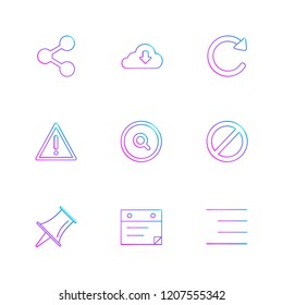 Set of 9 icons, for web, internet, mobile apps, interface design: business, finance, shopping, communication, fitness, computer, media, transportation, travel, easter, christmas, summer, device