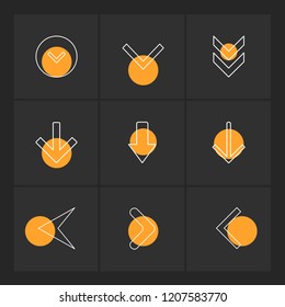 Set of 9 icons, for web, internet, mobile apps, interface design: business, finance, shopping, communication, fitness, computer, media, transportation, travel, easter, christmas, summer, device