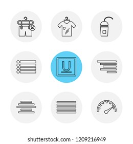 Set of 9 icons, for web, internet, mobile apps, interface design: business, finance, shopping, communication, fitness, computer, media, transportation, travel, easter, christmas, summer, device