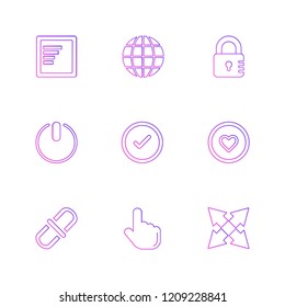 Set of 9 icons, for web, internet, mobile apps, interface design: business, finance, shopping, communication, fitness, computer, media, transportation, travel, easter, christmas, summer, device
