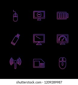 Set of 9 icons, for web, internet, mobile apps, interface design: business, finance, shopping, communication, fitness, computer, media, transportation, travel, easter, christmas, summer, device