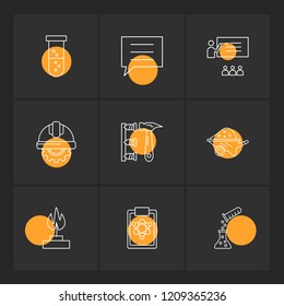 Set of 9 icons, for web, internet, mobile apps, interface design: business, finance, shopping, communication, fitness, computer, media, transportation, travel, easter, christmas, summer, device