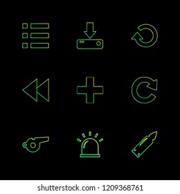 Set of 9 icons, for web, internet, mobile apps, interface design: business, finance, shopping, communication, fitness, computer, media, transportation, travel, easter, christmas, summer, device
