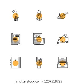 Set of 9 icons, for web, internet, mobile apps, interface design: business, finance, shopping, communication, fitness, computer, media, transportation, travel, easter, christmas, summer, device