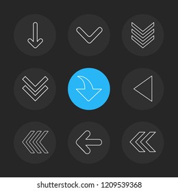 Set of 9 icons, for web, internet, mobile apps, interface design: business, finance, shopping, communication, fitness, computer, media, transportation, travel, easter, christmas, summer, device