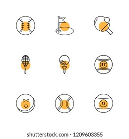 Set of 9 icons, for web, internet, mobile apps, interface design: business, finance, shopping, communication, fitness, computer, media, transportation, travel, easter, christmas, summer, device