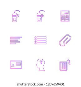 Set of 9 icons, for web, internet, mobile apps, interface design: business, finance, shopping, communication, fitness, computer, media, transportation, travel, easter, christmas, summer, device