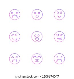Set of 9 icons, for web, internet, mobile apps, interface design: business, finance, shopping, communication, fitness, computer, media, transportation, travel, easter, christmas, summer, device