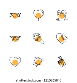 Set of 9 icons, for web, internet, mobile apps, interface design: business, finance, shopping, communication, fitness, computer, media, transportation, travel, easter, christmas, summer, device