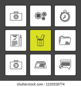 Set of 9 icons, for web, internet, mobile apps, interface design: business, finance, shopping, communication, fitness, computer, media, transportation, travel, easter, christmas, summer, device