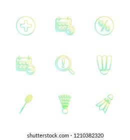 Set of 9 icons, for web, internet, mobile apps, interface design: business, finance, shopping, communication, fitness, computer, media, transportation, travel, easter, christmas, summer, device