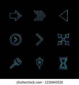 Set of 9 icons, for web, internet, mobile apps, interface design: business, finance, shopping, communication, fitness, computer, media, transportation, travel, easter, christmas, summer, device
