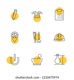 Set of 9 icons, for web, internet, mobile apps, interface design: business, finance, shopping, communication, fitness, computer, media, transportation, travel, easter, christmas, summer, device