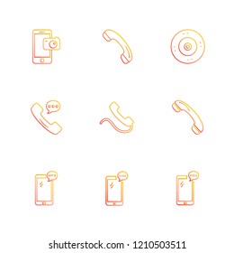 Set of 9 icons, for web, internet, mobile apps, interface design: business, finance, shopping, communication, fitness, computer, media, transportation, travel, easter, christmas, summer, device