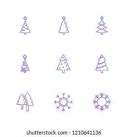 Set of 9 icons, for web, internet, mobile apps, interface design: business, finance, shopping, communication, fitness, computer, media, transportation, travel, easter, christmas, summer, device