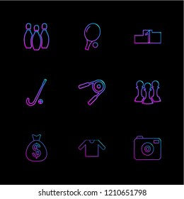 Set of 9 icons, for web, internet, mobile apps, interface design: business, finance, shopping, communication, fitness, computer, media, transportation, travel, easter, christmas, summer, device