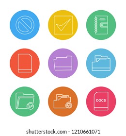 Set of 9 icons, for web, internet, mobile apps, interface design: business, finance, shopping, communication, fitness, computer, media, transportation, travel, easter, christmas, summer, device