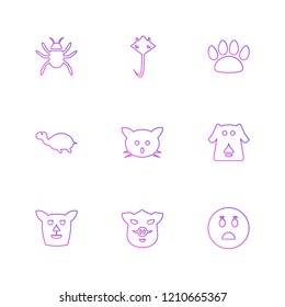 Set of 9 icons, for web, internet, mobile apps, interface design: business, finance, shopping, communication, fitness, computer, media, transportation, travel, easter, christmas, summer, device