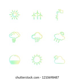 Set of 9 icons, for web, internet, mobile apps, interface design: business, finance, shopping, communication, fitness, computer, media, transportation, travel, easter, christmas, summer, device