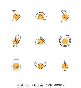 Set of 9 icons, for web, internet, mobile apps, interface design: business, finance, shopping, communication, fitness, computer, media, transportation, travel, easter, christmas, summer, device
