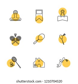 Set of 9 icons, for web, internet, mobile apps, interface design: business, finance, shopping, communication, fitness, computer, media, transportation, travel, easter, christmas, summer, device