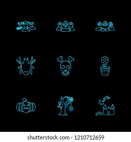 Set of 9 icons, for web, internet, mobile apps, interface design: business, finance, shopping, communication, fitness, computer, media, transportation, travel, easter, christmas, summer, device
