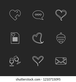 Set of 9 icons, for web, internet, mobile apps, interface design: business, finance, shopping, communication, fitness, computer, media, transportation, travel, easter, christmas, summer, device