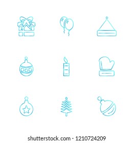 Set of 9 icons, for web, internet, mobile apps, interface design: business, finance, shopping, communication, fitness, computer, media, transportation, travel, easter, christmas, summer, device