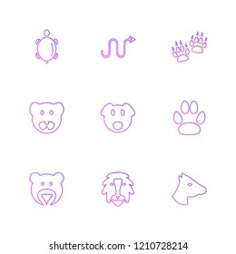 Set of 9 icons, for web, internet, mobile apps, interface design: business, finance, shopping, communication, fitness, computer, media, transportation, travel, easter, christmas, summer, device