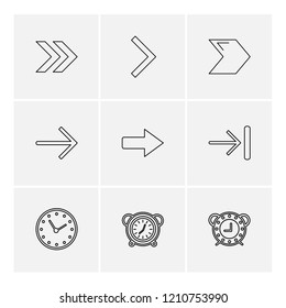 Set of 9 icons, for web, internet, mobile apps, interface design: business, finance, shopping, communication, fitness, computer, media, transportation, travel, easter, christmas, summer, device