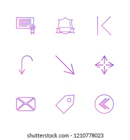 Set of 9 icons, for web, internet, mobile apps, interface design: business, finance, shopping, communication, fitness, computer, media, transportation, travel, easter, christmas, summer, device
