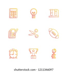Set of 9 icons, for web, internet, mobile apps, interface design: business, finance, shopping, communication, fitness, computer, media, transportation, travel, easter, christmas, summer, device