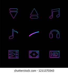 Set of 9 icons, for web, internet, mobile apps, interface design: business, finance, shopping, communication, fitness, computer, media, transportation, travel, easter, christmas, summer, device