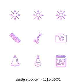 Set of 9 icons, for web, internet, mobile apps, interface design: business, finance, shopping, communication, fitness, computer, media, transportation, travel, easter, christmas, summer, device