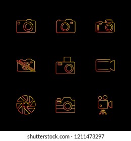 Set of 9 icons, for web, internet, mobile apps, interface design: business, finance, shopping, communication, fitness, computer, media, transportation, travel, easter, christmas, summer, device
