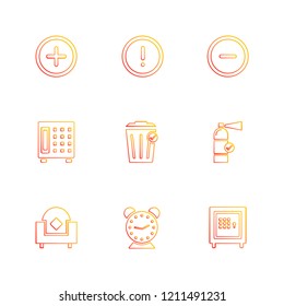Set of 9 icons, for web, internet, mobile apps, interface design: business, finance, shopping, communication, fitness, computer, media, transportation, travel, easter, christmas, summer, device