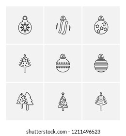 Set of 9 icons, for web, internet, mobile apps, interface design: business, finance, shopping, communication, fitness, computer, media, transportation, travel, easter, christmas, summer, device